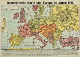 Boundary between europe and asia (green shade).png. Lot 110 Lehmann Dumont Karl Humoristische Karte