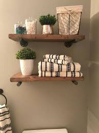 The Best Small Bathroom Decor Ideas With Farmhouse Style Bathroomideas Smallbathroomideas Farmho Home Decor Rustic Floating Shelves Farmhouse Bathroom Decor