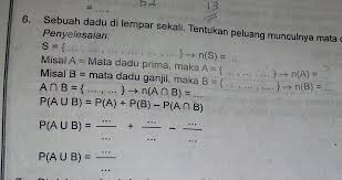 Sebuah dadu digelindingkan sekali berapa peluang kejadian a mata dadu kelipatan 3 b mata dadu bukan kelipatan 3. Sebuah Dadu Dilempar Sekali Tentukan Peluang Munculnya Mata Dadu Ganjil Atau Prima Help Me Please Brainly Co Id