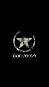 Converse Black Wallpaper Iphone Android Gaya Poster Gambar Wallpaper Lucu