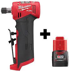 The sander weighs 2.7 lbs without a battery and 4.75 lbs with a 5ah battery. Milwaukee M12 Cordless Ra Die Grinder And Cut Off Tool Deals
