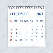 Creada por john ridley, five days at memorial es una serie limitada que se estrenará en apple tv + a finales de este mes. Septiembre 2021 Calendario Hoja Calendario 2021 En Estilo Plano Vector Vector De Stock Crushpixel