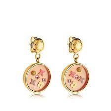 Products By Louis Vuitton Inclusion Art Deco Peach Earrings Girly Jewelry Louis Vuitton Jewelry Accessories