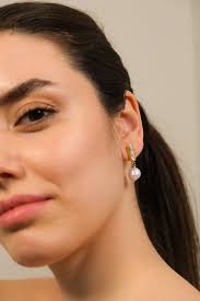 Pearl Stud Earrings ,baroque Pearl Earrings, Bridesmaid Earrings, Dainty  Earrings, Birthday Gifts, Gift for Her, Mothers Day Gift