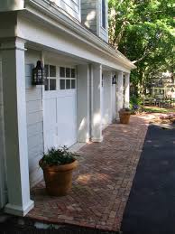 The inside/outside dock design may require the building wall to be set back from the edge of the dock (figure 13), especially for docks with recessed parking areas. Brick Apron By Garage Door Shed New York By Magic Landscaping Inc Houzz