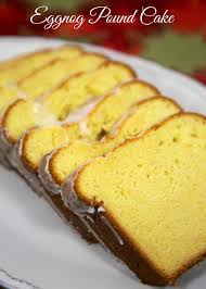 We always love eggnog desserts in my home. Eggnog Pound Cake Plain Chicken