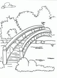 Image Result For Printable River Bridge Coloring Page Coloring Pages Image Color