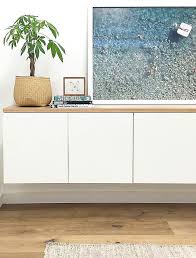 Buffet commode bas vaisselier avec porte coulissante meuble de rangement avec 2 etageres en mdf 106 7 x 33 x 62 5 cm beige achat vente armoire meuble bas cuisine porte coulissante ikea novocom. Ikea Storage Hacks That Actually Look Good Mobilier De Salon Buffet Salle A Manger Diy Meuble