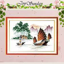 Come vi ho già detto, ho avuto dei seri problemi con internet, che non potevo collegarmi al pc, così nel frattempo. Free Ship Needlework Fishing Boat Patterns Counted Unfinished Cross Stitch Kits 11ct Printed 14ct Embroidery Cross Stitch Sets Cross Stitch Set Cross Stitch Kitsembroidery Cross Stitch Aliexpress