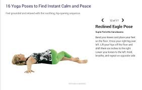 Reclined Eagle Pose Eagle Pose Yoga Poses Poses