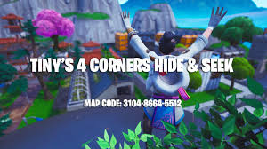 Play hide & seek with a friend or your whole squad with these fortnite hide & seek island codes ! Tiny S 4 Corners Hide Seek Tiny Fortnite Creative Map Code
