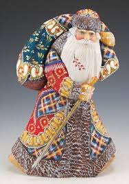 музыка на выход деда мороза и снегурочки скачать бесплатно Travelling Santa With Staff And Toybag Russian Santa Hand Carved From Linden Wood Russian Santa Santa Carving Santa Claus Images
