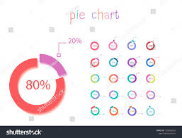 Set Of Circle Percentage Flow Diagrams Pie Chart For Your