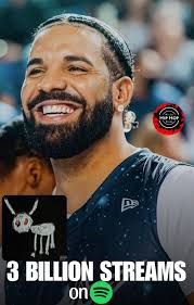 Drake's album "For All The Dogs" has surpassed 3 Billion Streams