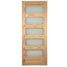 Colonial Elegance Shaker Model 5 Lite Pine Barn Door At Menards Colonial Elegance Barn Doors Sliding Sliding Doors Interior Barn Door