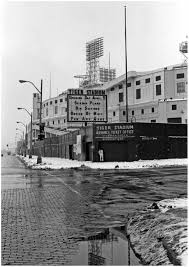 Tiger Stadium January 1979 Detroit City Detroit History Vintage Michigan