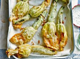 Deep Fried Courgette Flowers Stuffed With Ricotta And Herbs Saga