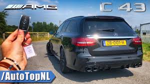 New Mercedes Amg C43 Review Pov Test Drive On Autobahn Road By Autotopnl Youtube