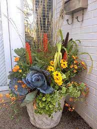 It's almost time for mums, pansies, sedum, and all of your other favorite fall flowers. 22 Beautiful Fall Planters For Easy Outdoor Fall Decorations A Piece Of Rainbow