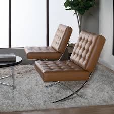 Atrium Lounge Chair Leather Lounge Chair Barcelona Chair Living Room Unique Chairs Design