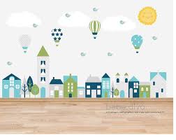 Stadt Wandtattoo Wandtattoo Kinderzimmer Wand Aufkleber Kinderzimmer Baby Wandtattoo Kinder Wandtatto Baby Wall Decals Kids Wall Decals Nursery Wall Decals
