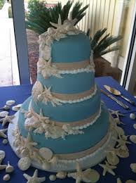 He and his wife live by the ocean and love sea shells etc. Wedgewood Blue Seashell Wedding Cake Round Wedding Cakes Beach Wedding Cake Seashell Wedding Cake Round Wedding Cakes