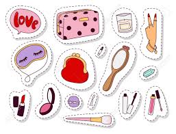 Did you know you could make yours at home by using cute printable aesthetic stickers? Girl Fashion Accessories Outfit Of Casual Woman Style Shopping Items And Beautiful Cosmetic Or Makeup Tools Vector Illustration Royalty Free Svg Cliparts Vectors And Stock Illustration Image 128168624