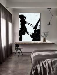 Black And White Home Decor Painting Original Art Minimalist Art Canvas Abstract Art Samurai Black White Modern Office Home Wall Decor In 2020 White Modern Office Home Wall Decor Minimalist Painting