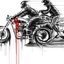 Badass Motorcycle Art By Hamerred49 Motorcycle Art Bike Drawing Bike Artwork