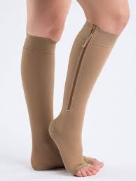 Zipper Compression Socks Circulation Support Socks Gold Violin Zippered Compression Socks Compression Socks Womens Compression Socks