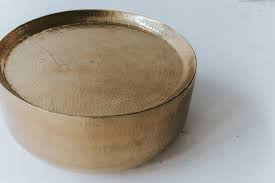 An english, mahogany maritime shipping drum, ideal base for a coffee or lamp table and dating to 20th century. Brass Drum Coffee Table Avideas Event Hire Design