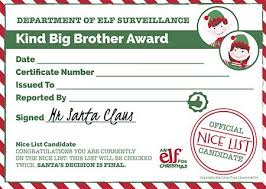 Santa nice list certificates | personalized santa's nice list certificate. Christmas Reward Chart Printable Certificate Elf For Christmas Australia