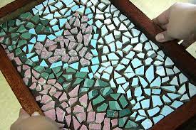 How To Make A Mosaic From Broken Tiles Broken Tiles Mosaic Tiles Crafts Broken Tile Mosaic