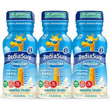 Pediasure Grow Gain Kids Nutritional Shake Vanilla 6 Ct 48 Fl Oz Pediasure Nutrition Shakes Vanilla Shake