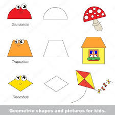 الاشكال الهندسية للاطفال للتلوين geometric shapes geometric shapes