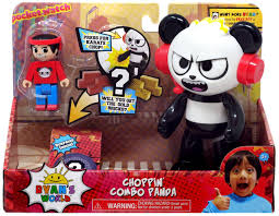 Ryan, gus, and moe were invited to bug's party!!! Ryans World Choppin Combo Panda Figure Set Pocket Watch Toywiz