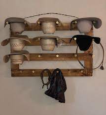 Pin By Andrea Atwood On Wood Projects For In The House In 2021 Hat Storage Western Home Decor Cowboy Hat Rack