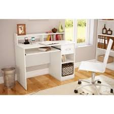 South Shore 41 In Pure White Rectangular 1 Drawer Computer Desk With Keyboard Tray 7250076c The Home Depot Modern Computer Desk Small Desk Home Office Computer Desk