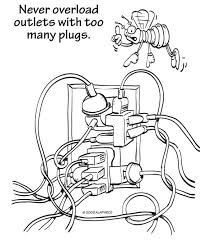Electrical Safety Coloring Pages Electrical Safety Coloring Pages Electricity