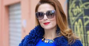 Isabel Garcia royal blue peplum dress