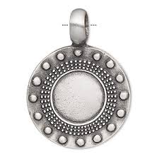 Ideal lux ufo flat led pendant lamp round now lichtakzente at. Pendant Antiqued Pewter Tin Based Alloy 31mm Single Sided Flat Round With Beaded Border Sold Individually Fire Mountain Gems And Beads