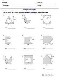 Area Of Compound Shapes Adding And Subtracting Regions Worksheets Shapes Worksheets Geometry Worksheets Area And Perimeter Worksheets