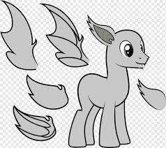 My Little Pony Princess Cadance Bat Winged Unicorn Base Kuda Mamalia Monokrom Png Pngwing
