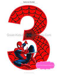 Numero Stampabile Spiderman 3 Centrotavola Download Etsy Festa Di Compleanno Supereroe Idee Per Il Compleanno Feste Di Compleanno Avengers