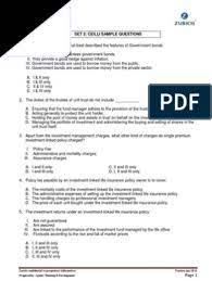This approach provides a fair, equivalent score and reflects the performance of a candidate more accurately than a percentage. Ceilli Sample Questions Set 3 Eng Insurance Life Insurance