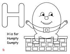 Free printable humpty dumpty coloring pages. Making Learning Fun Humpty Dumpty Coloring