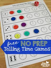 No Prep Telling Time Games Free Telling Time Games Time Games Math Time