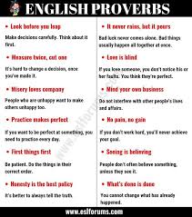 Top 30 English Proverbs And Their Meanings Everyone Should Learn Esl Forums Proverb With Meaning Proverbs English Idioms And Phrases