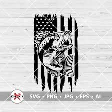 Download Usa Flag Bass Fishing Svg American Bass Fishing Svg Usa Etsy In 2021 Fishing Svg Fish Clipart Svg