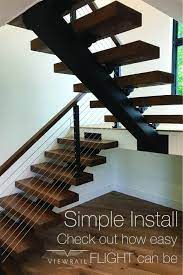 Viewrail Flight Is Founded On The Principle Of Simplicity From Its Elegant Look To Its Fast Installation We Staircase Remodel Staircase Design Stairs Design